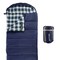 Leisure Sports Sleeping Bag, 32F Rated XL 3 Season Envelope Style with Hood for Camping, Hiking, Carry Bag (Navy) 478947OOM - alternate 1